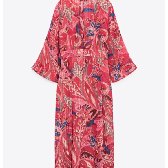 Zara metallic dress size xs . Adorable flowy dress/ coverup/ beachy outfit - Picture 2 of 7